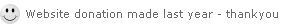 website donation made last year - thankyou