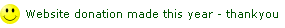 website donation made this year - thankyou
