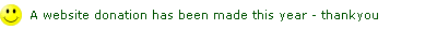 a donation was made this year towards the maintenance of this website - thankyou