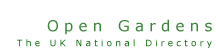  Open Gardens - the UK National Directory 