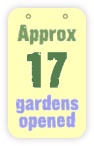  approx 17 gardens opened 