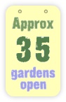  approx 35 gardens open 